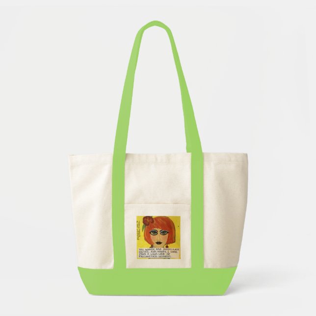 TOTE BAG LES FEMMES MATES D'EMBALLAGE ONT LES MAISONS (Devant)