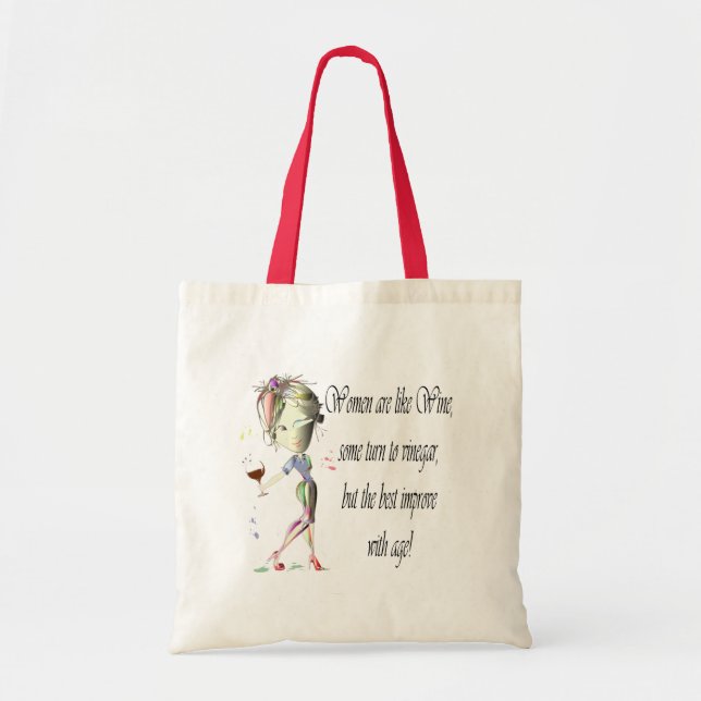 Tote Bag Les femmes sont comme le vin, cadeaux (Devant)
