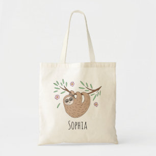 Tote Bag Les filles adorent coucher la paresseuse Animal et
