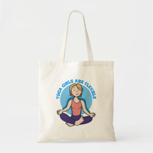 Tote Bag Les filles de yoga sont yoga flexible
