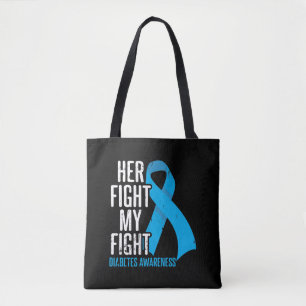 Tote Bag Les filles diabétiques appuient la sensibilisatio