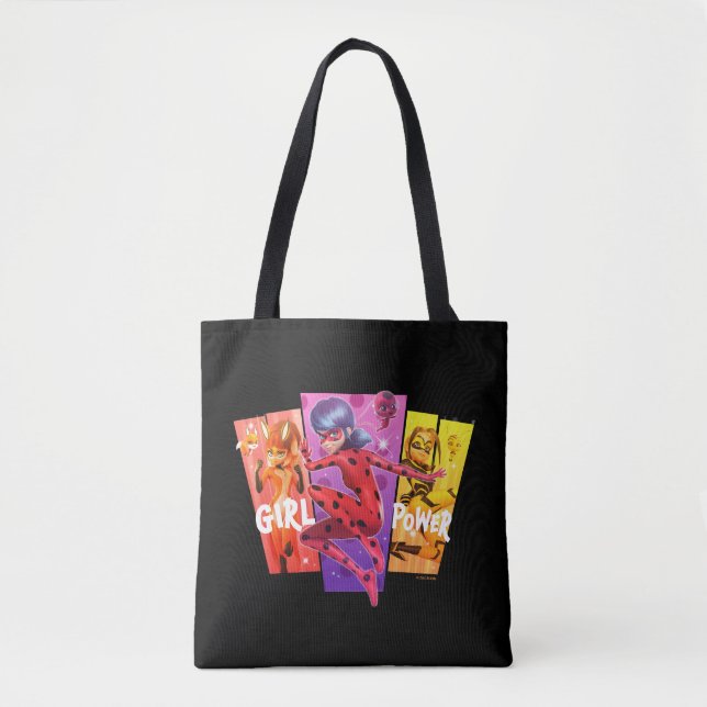 Tote Bag Les filles miraculeuses | Power fille (Devant)