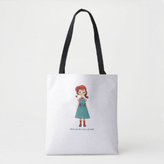 Tote Bag Les filles peuvent faire plus.. point - édition li