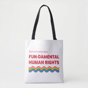 Tote Bag Les filles veulent juste avoir des droits humains 