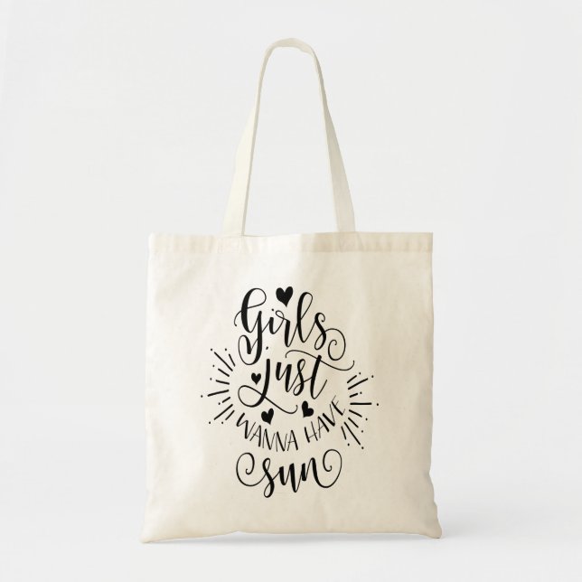 Tote Bag Les filles veulent juste avoir l'amusement (Devant)