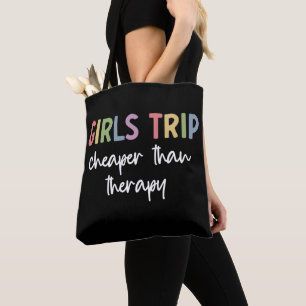 Tote Bag Les Filles Voyagent Moins Cher Que La Thérapie F