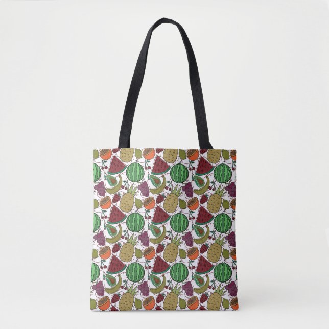 Tote Bag Les Fruits sautés | Fruit surface pattern 25 (Devant)