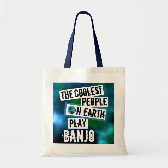 Tote Bag Les gens les plus froids de la Terre Jouer Banjo (Devant)