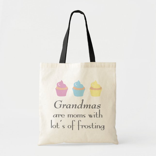 Tote Bag Les grand-mamans sont des mamans avec un bon (Devant)