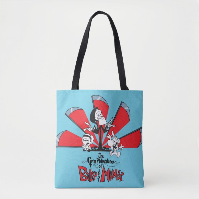 Tote Bag Les Grandes Aventures de Billy & Mandy Scythes Art (Devant)