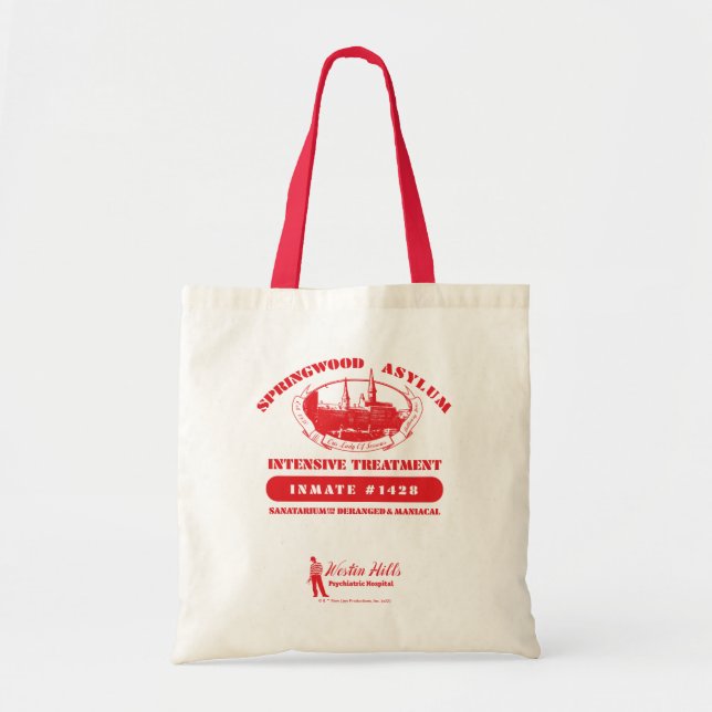 Tote Bag Les Griffes de la nuit | Springwood Asylum (Devant)