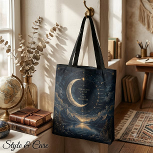 Tote Bag Les guides de la Lune Art céleste de la Lune et