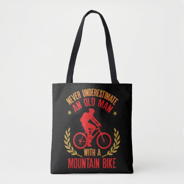 Tote Bag Les Hommes Ne Sous-Estiment Jamais Un Vieux Homme  (Devant)