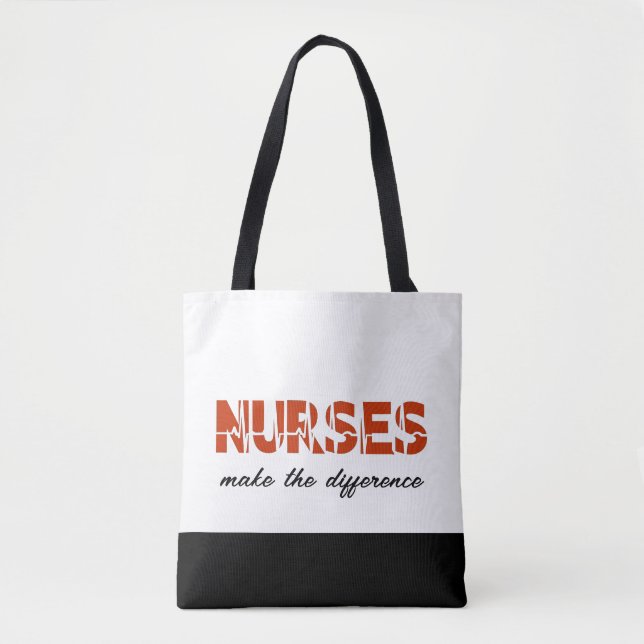 Tote Bag Les Infirmières Font La Différence (Devant)