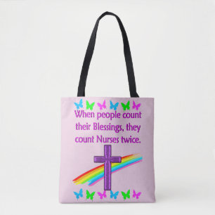 TOTE BAG LES INFIRMIÈRES SONT UNE BÉNÉDICTION
