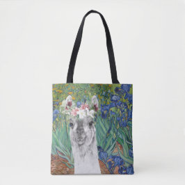 Tote Bag Les iris et la lama fantaisie de Van Gogh