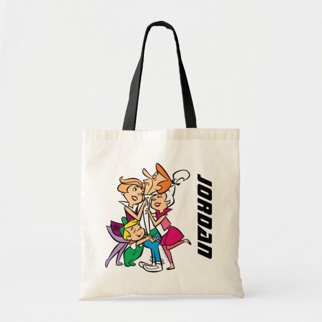 Tote Bag Les Jetsons | La famille | Ajouter Votre Nom (Devant)