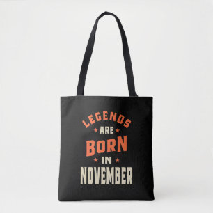 Tote Bag Les légendes sont nées en Novembre - Novembre Anni