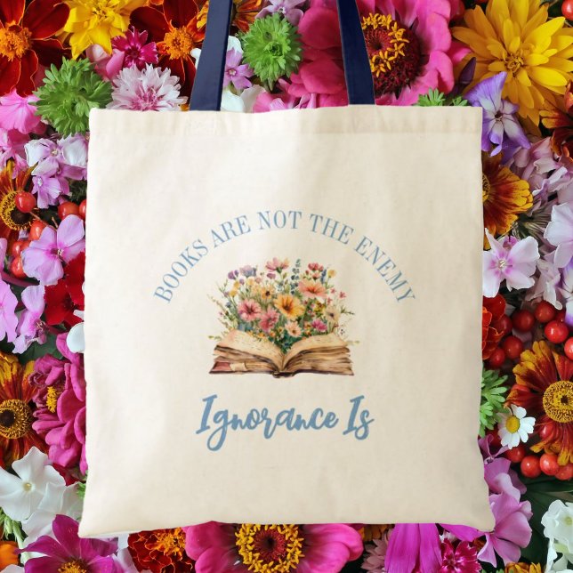 Tote Bag Les livres ne sont pas l'ennemi Livre (Créateur téléchargé)