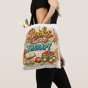 Tote Bag Les livres sont ma thérapie