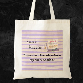 Tote Bag Les livres tiennent les aventures dont mon coeur a