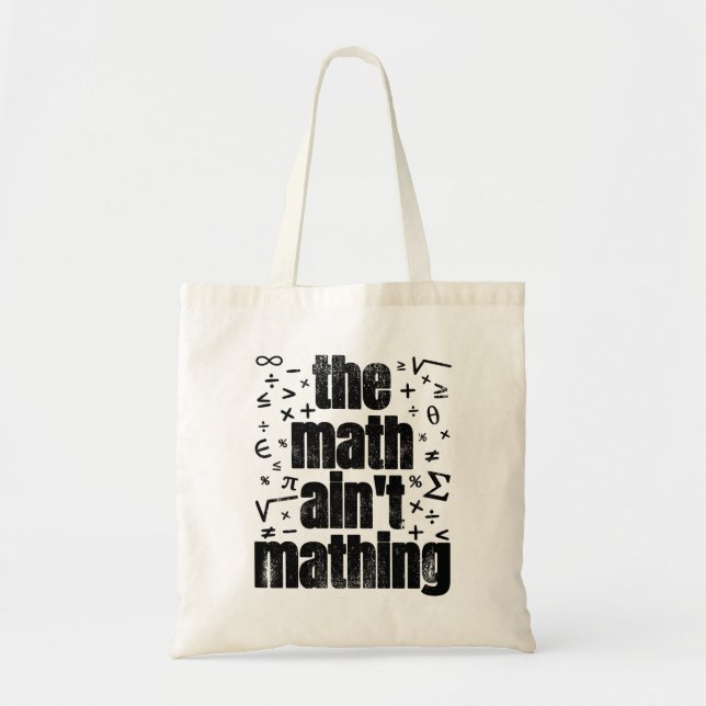 Tote Bag Les maths ne sont pas des maths (Devant)