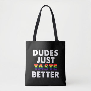 Tote Bag Les mecs ont juste meilleur goût Idée cadeau Gay P