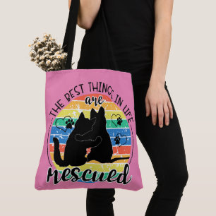 Tote Bag Les Meilleures Choses Dans La Vie Sont Secourues S