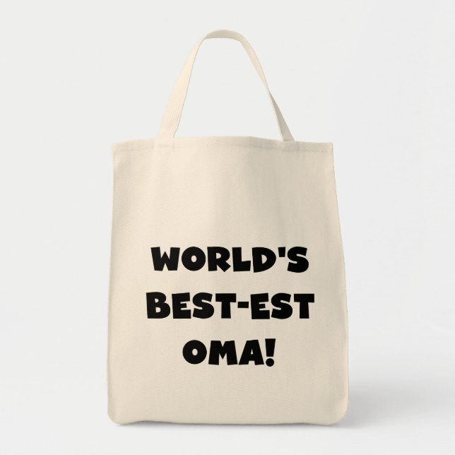 Tote Bag Les meilleurs cadeaux Oma Noir ou Blanc du monde (Devant)