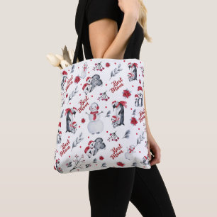 Tote Bag Les Meilleurs Pingouins de Noël