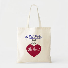 Tote Bag Les meilleurs professeurs enseignent du coeur
