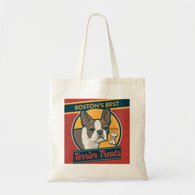 Tote Bag Les meilleurs soins Terrier de Boston (Devant)