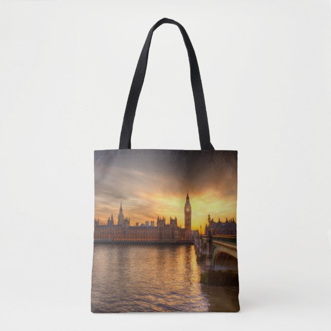 Tote Bag Les monuments | Big Ben & Chambres du Parlement (Devant)