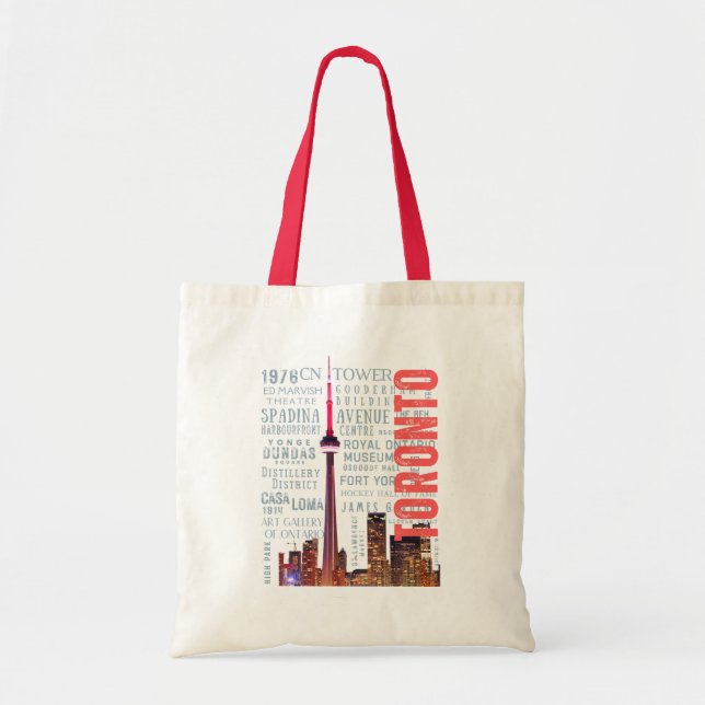 Tote Bag Les monuments emblématiques de Toronto (Devant)