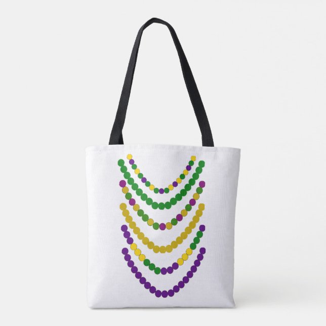 Tote Bag Les perles de Mardi Gras (Dos)