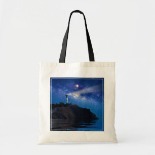 Tote Bag Les phares   Phare de nuit étoilé