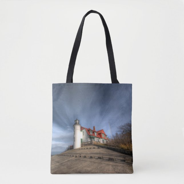 Tote Bag Les phares | Point Betsie Lake Michigan (Devant)