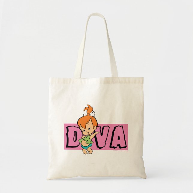 Tote Bag Les Pierrafeu | Galets - Little Diva (Devant)