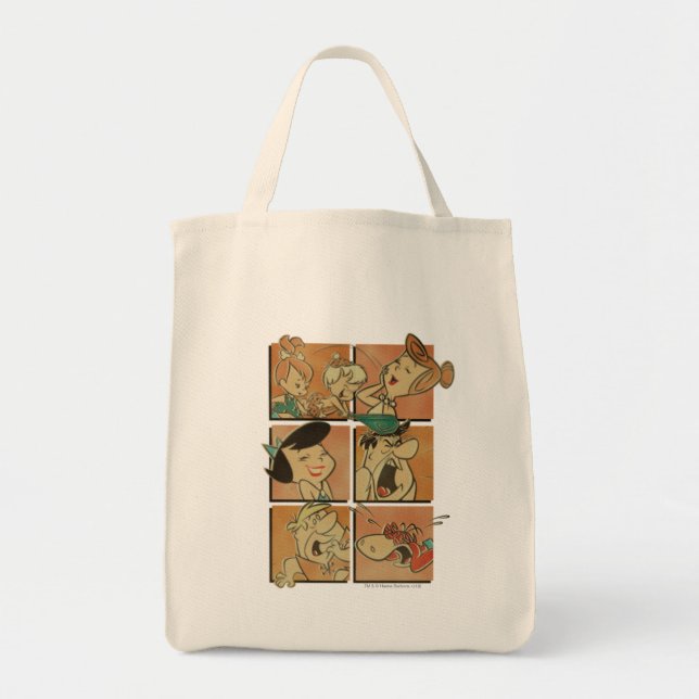 Tote Bag Les Pierrafeu | Pierres à Repères & Roubles Comiqu (Devant)