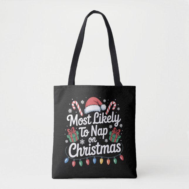 Tote Bag Les Plus Susceptibles De Faire La Sieste Sur La Fa (Devant)