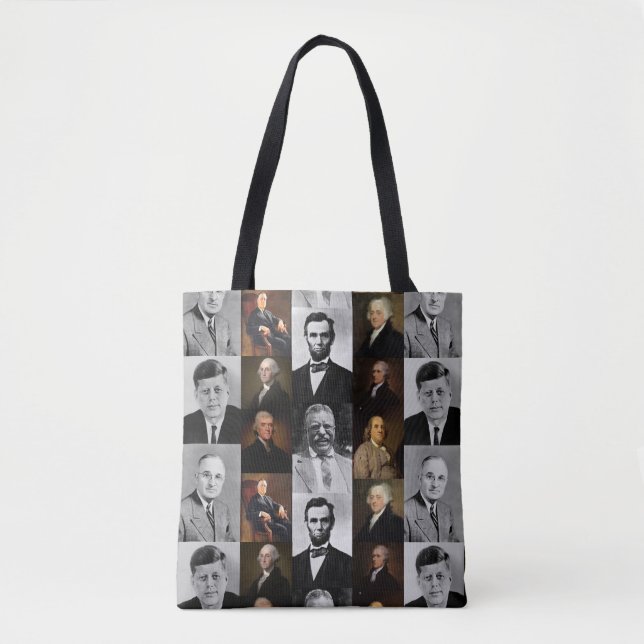 Tote Bag Les présidents américains, Hamilton et Franklin (Devant)