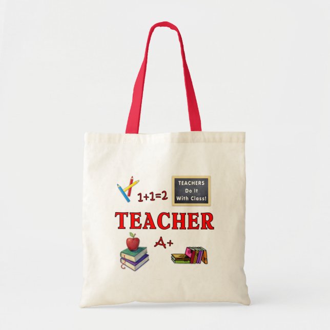 Tote Bag Les professeurs le font avec la classe (Devant)