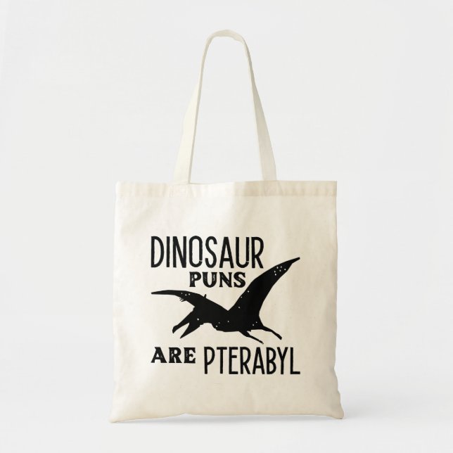 Tote Bag Les Puns De Dinosaure Sont Ptérabyle (Devant)
