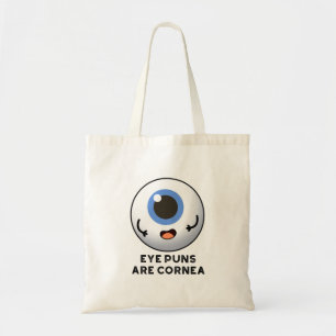 Tote Bag Les Puns Oeil Sont Cornea Funky Pun Corps Funky