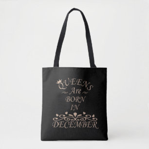 Tote Bag Les reines naissent en décembre