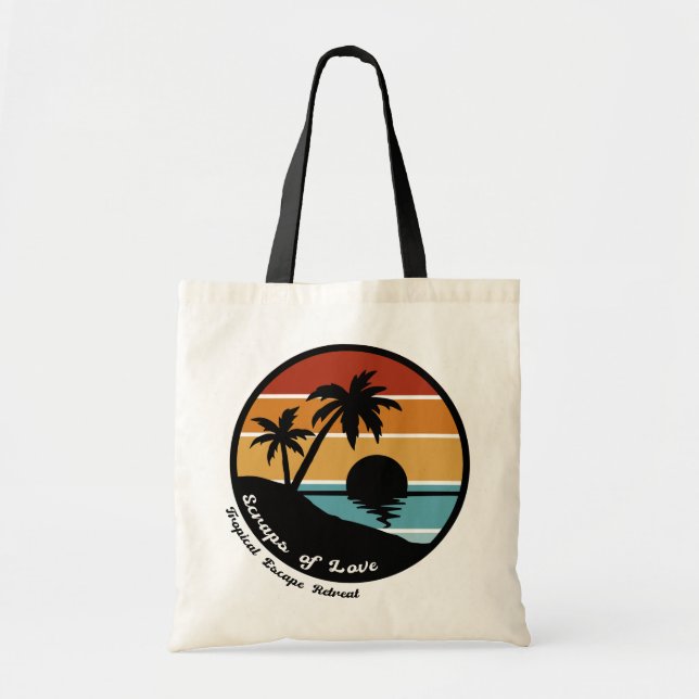 Tote Bag Les restes de l'amour Tropical Escape Retreat (Devant)