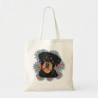 Tote Bag Les Rottweilers sont des fleurs délicates