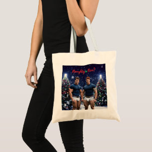 Tote Bag Les sapins de Noël lumineux de SlipperyJoe deux mu