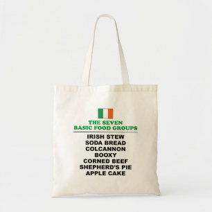 Tote Bag Les sept groupes alimentaires de base Funny Irish