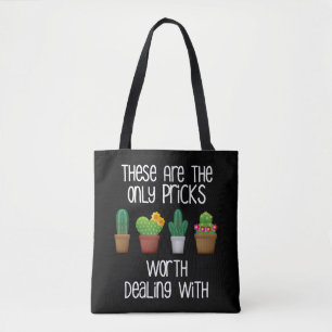 Tote Bag Les Seules Mauvaises Idées À S'Occuper Des Cactus 